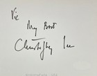 CHRISTOPHER LEE Signed Autographed ALBUM PAGE DRACULA 1958 F