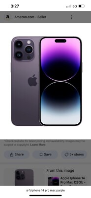 I Phone 14 Pro Max 128gb Purple W/ Tik Tok App And Cap Cut App Installed. 