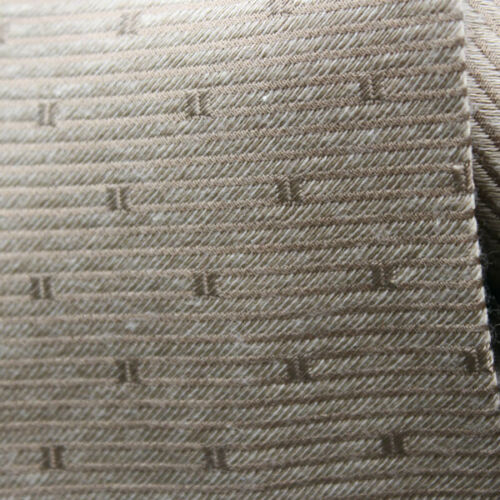 DUNHILL Jacquard Khaki Herringbone Silk/Cashmere Necktie Tie - Picture 2 of 3