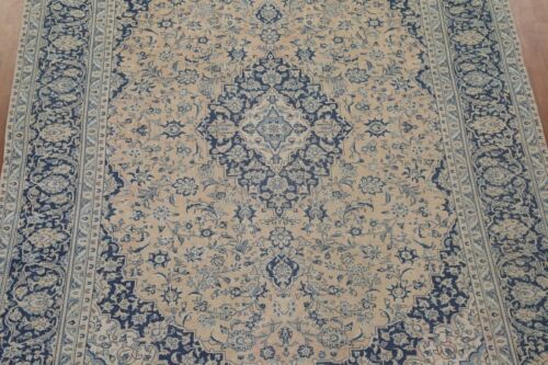 Distressed Floral Traditional Vintage Area Rug 10x13 Hand-Knotted Wool Carpet - Picture 3 of 12