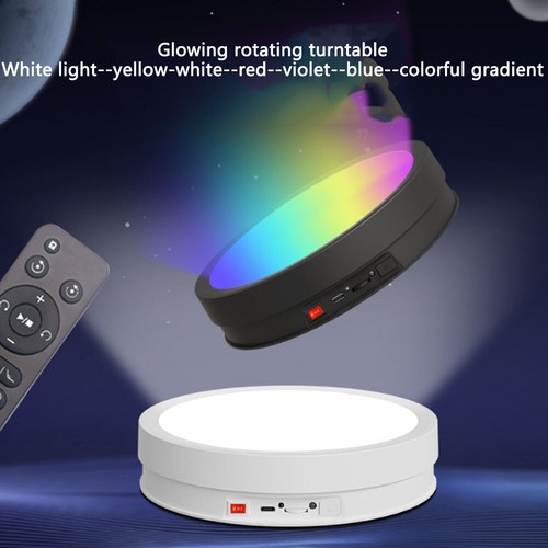 LED Illuminated Motorized Turntable Remote Control Automatic Shooting Visualizer - Picture 3 of 14