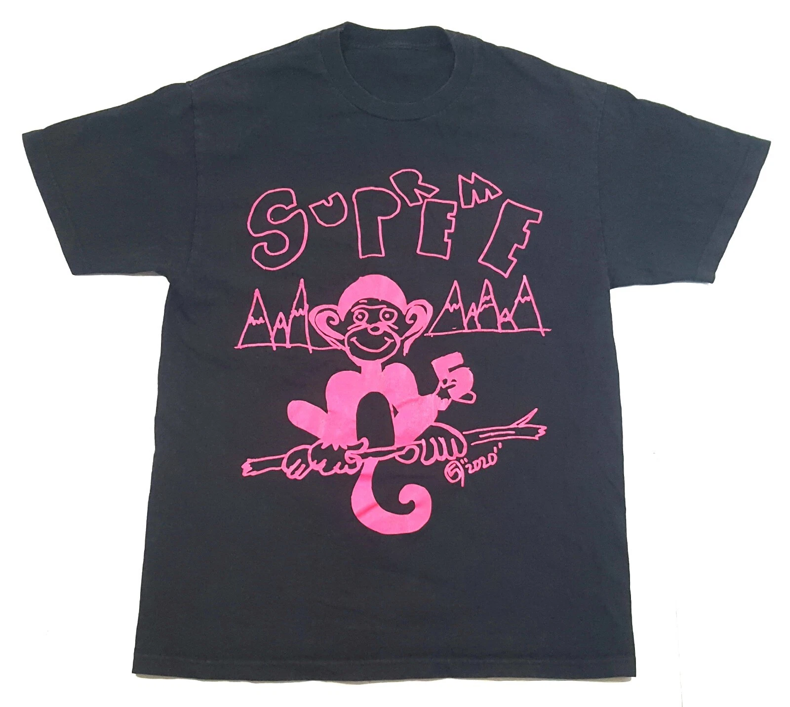 2020 5amrosa Supreme Graphic T shirt Noir Noir Taille Large