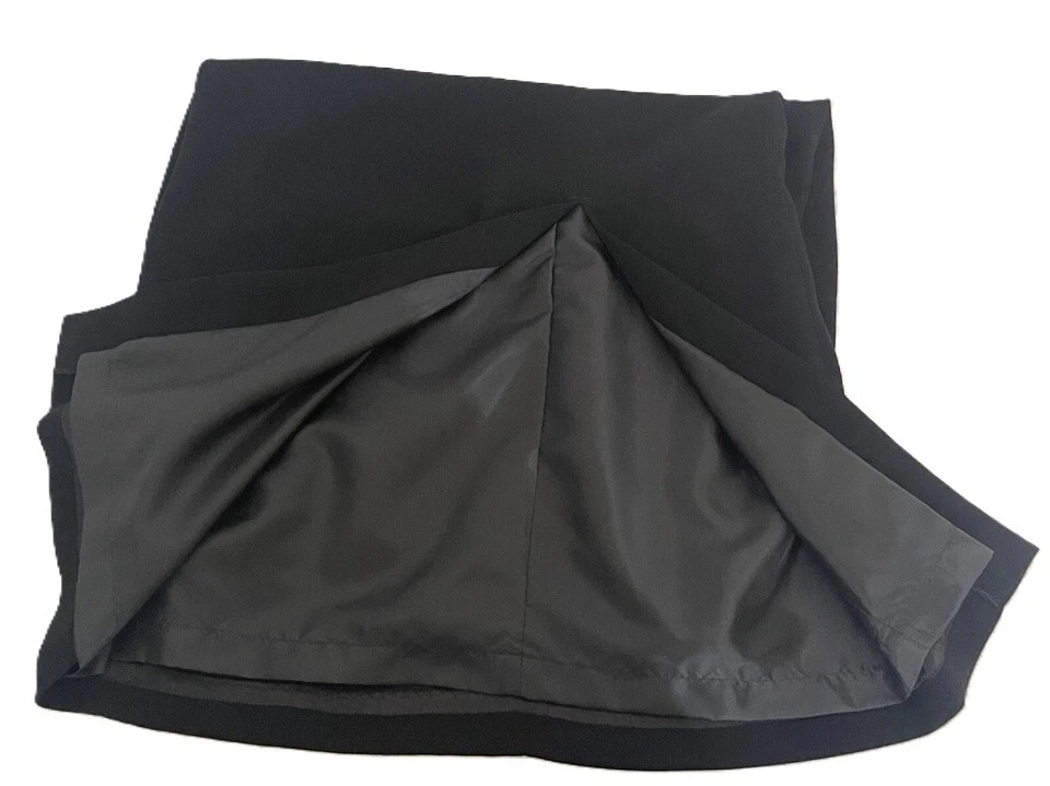 Falda Vintage What's Me Midi Terciopelo Negro Pencel Elastizada Forrada 8 Foto 2 de 4