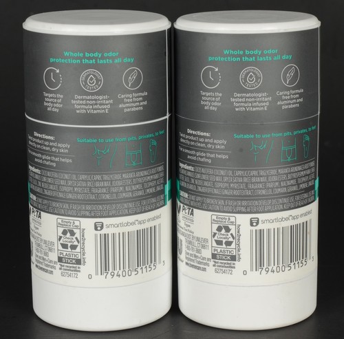 2 Dove Men + Care Whole Body Deo Stick Men's Deodorant Bamboo & Aloe 2.6 oz NEW - Picture 2 of 2