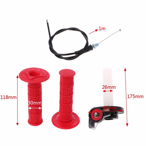 22mm 7/8'' Throttle Twist Grip & Cable Kit For 50-250CC ATV Quad Pit Dirt Bike - Picture 6 of 7