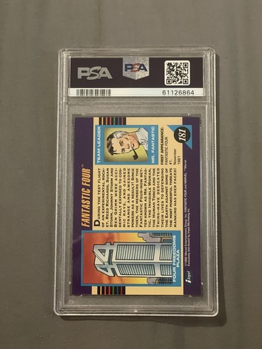 1992 Marvel Universe #181 Fantastic Four PSA 9 MINT - Picture 2 of 2