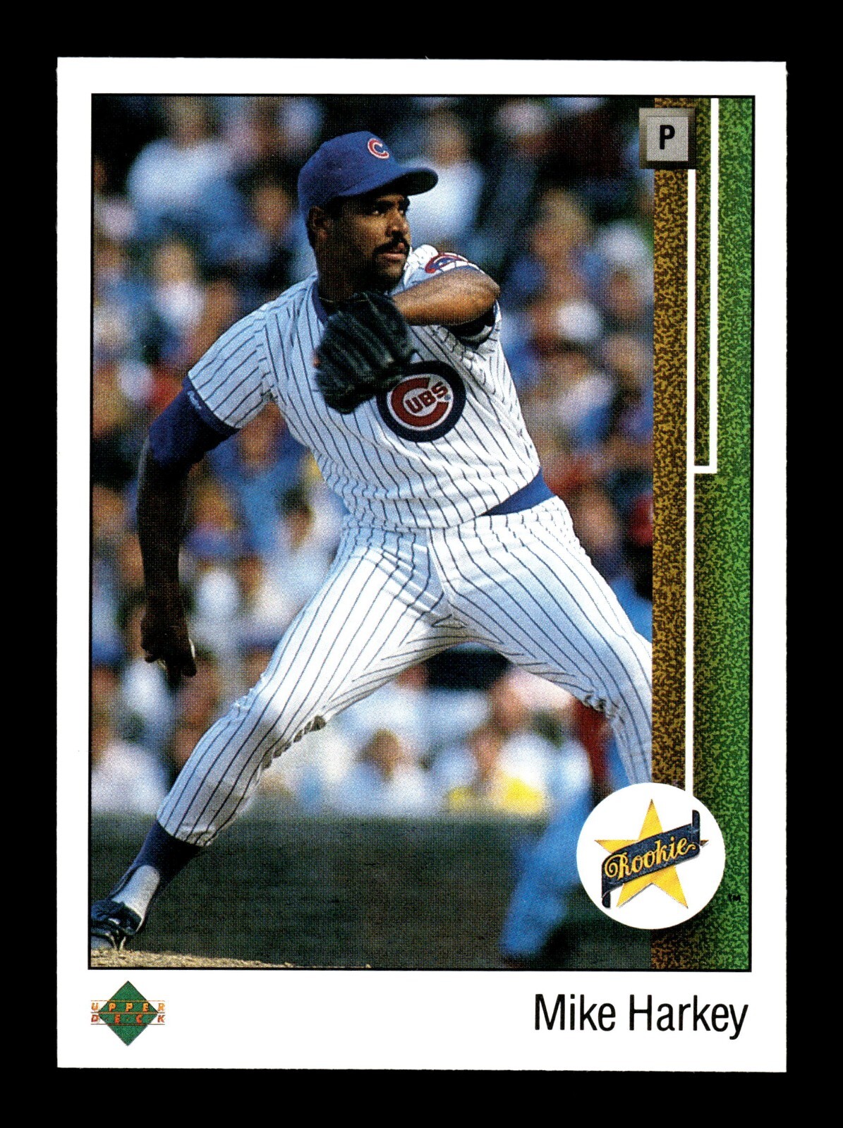 MIKE HARKEY ⚾ 1989 Upper Deck Baseball Star Rookie #14 Chicago Cubs