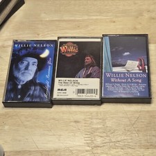 Willie Nelson COUNTRY MUSIC Vintage Cassette Tapes Lot of 3 Moonlight Best of