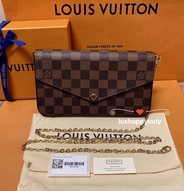 louis vuitton felicie pochette damier ebene