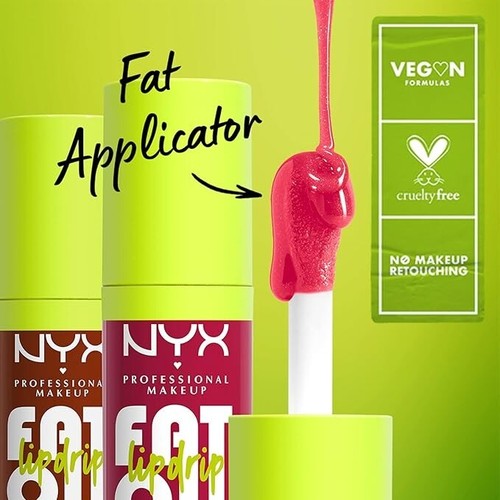 NYX PROFESSIONAL MAKEUP, Fat Oil, Lip Drip, 12HR Hydration, Non-Sticky, Vegan - Picture 4 of 7