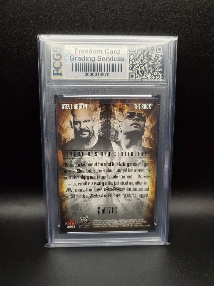 Steve Austin/The Rock Champions & Contenders No2CC (2004) Fleer - оценка 8 - Изображение 2 из 2