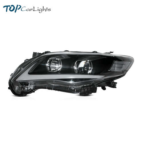 LED DRL Headlights Projector Front Lamp For Toyota Corolla 2011-2013 Left+Right - Foto 2 di 13