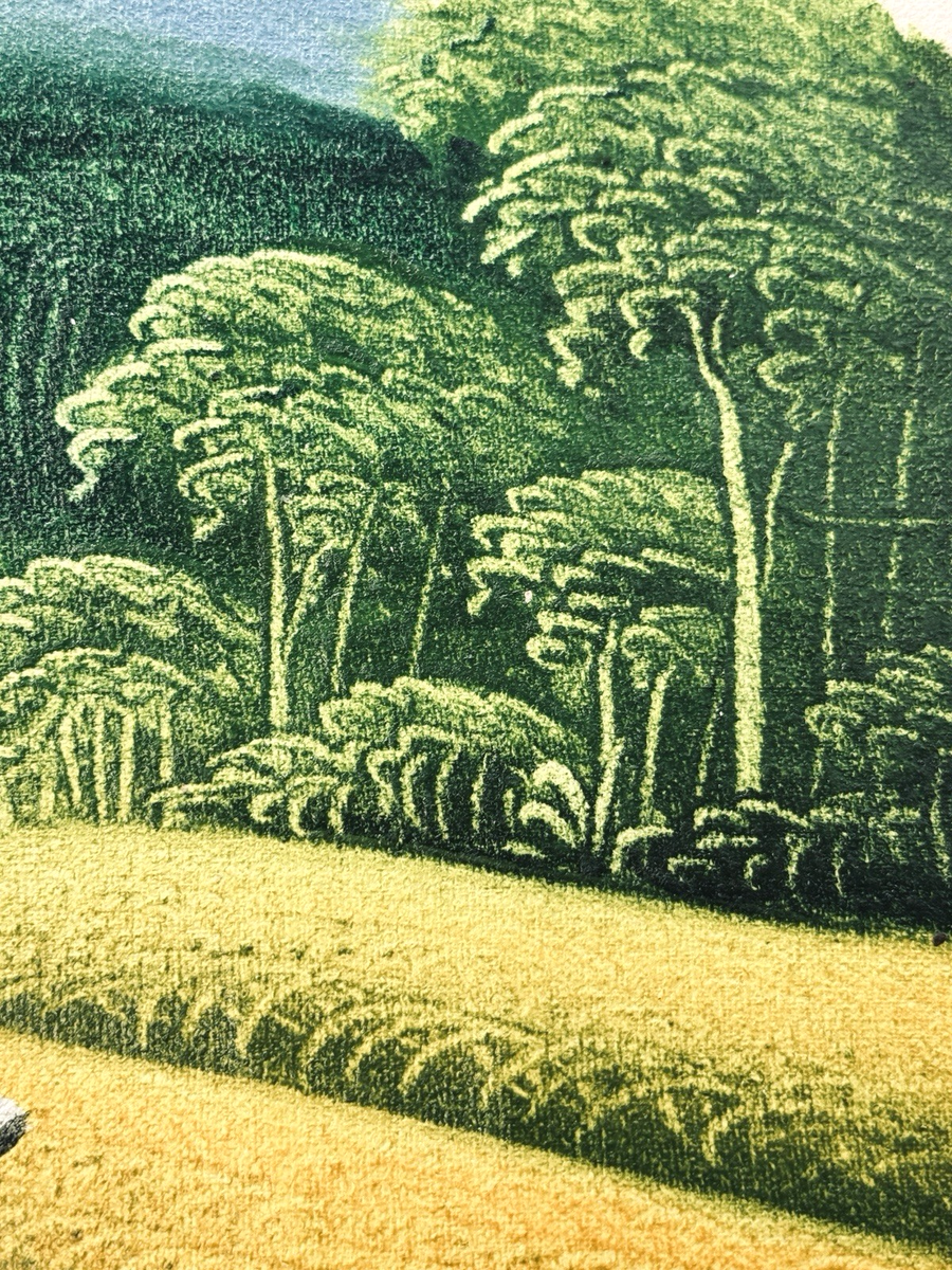 Bali Rice Field Landscape Painting Oil Canvas Indonesian Art