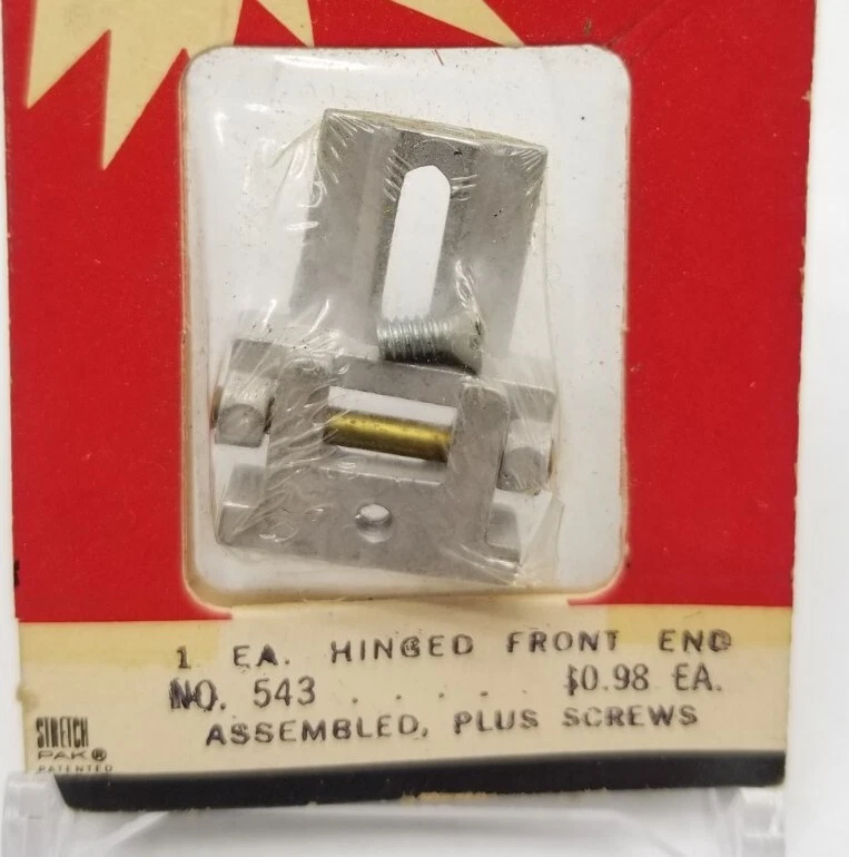 Coche Ranura Dynamic Models BISAGRAS DELANTERAS #543 Montado y 1 Tornillo (Falta 1) Foto 3 de 4