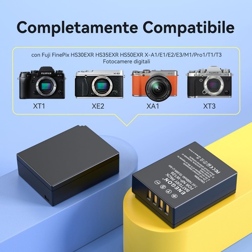ENEGON NP-W126S/W126 20W Dual Akku Schnell Ladegerät für Fujifilm X100F/X1 - Bild 3 von 7