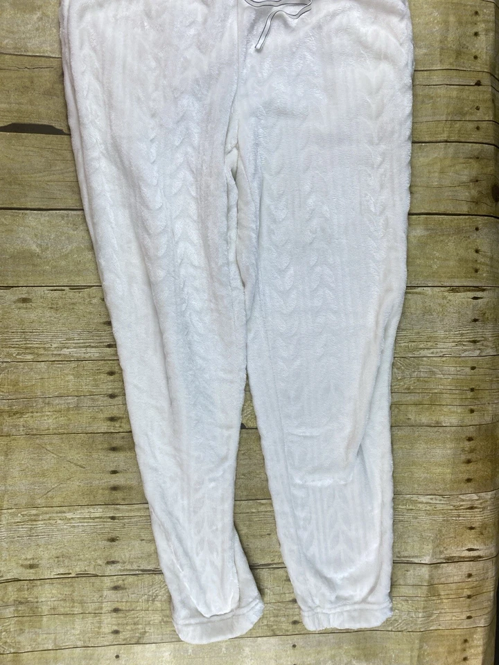 Pantalones de chándal para mujer talla grande 12-14 de felpa blanca polar Foto 2 de 4