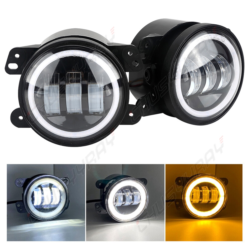 Pair Bumper LED Fog Lights Fit For 2011 2012 2013 Dodge Charger