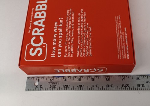 Scrabble Classic Crossword Game 2021 Hasbro Gaming 2-4 Players Ages 8+ NIB Seal - Picture 9 of 14