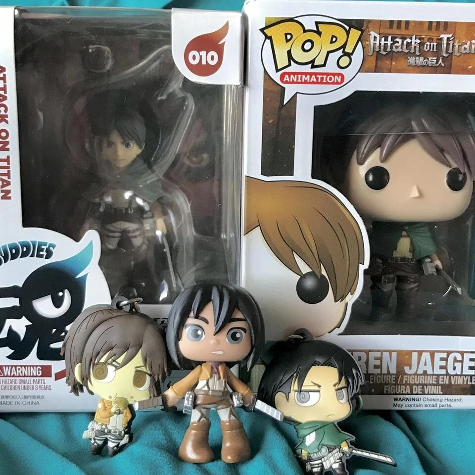 Funko Pop! Attack On Titan: Eren Jaeger #20 and AOT Merch Lot