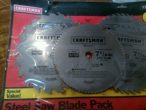 Craftsman 5-pc Steel Circular Saw Blade set NOS - Picture 4 of 5