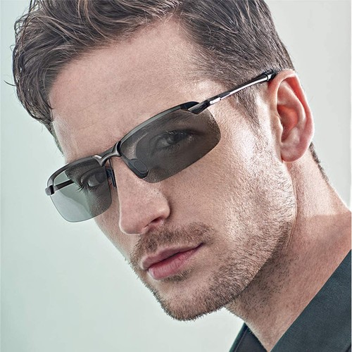 Men Polarized Photochromic Sunglasses Driving Transition Lens Glasses Eyewear US - Picture 14 of 17