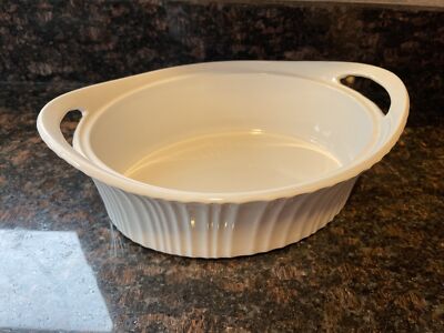 Corning Ware French White Handled Roaster Casserole Lasagna