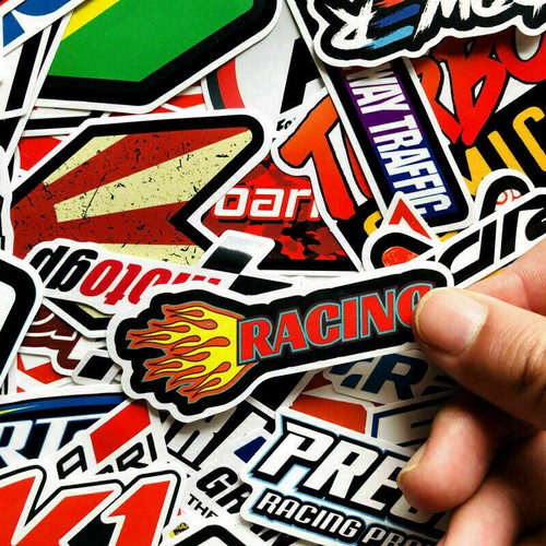 100PCS JDM Stickers Bomb Pack Car Motorcycle Racing Motocross Helmet Vinyl Decal - Picture 4 of 10
