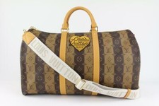 Louis Vuitton Virgil Abloh Nigo LV2 Reverse Monogram Stripe Keepall Bandouliere 