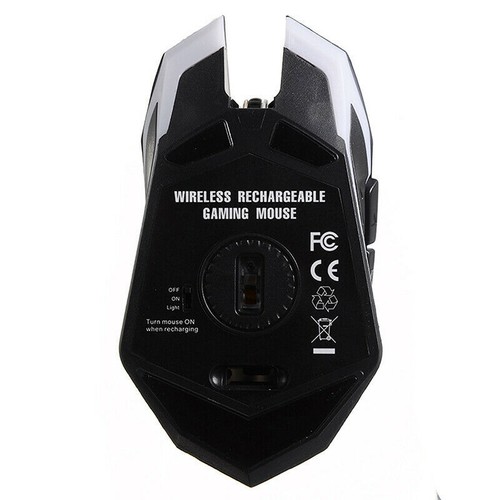 2,4G Gaming Maus Wireless Maus USB Optische Maus 7 Farben LED wiederaufladbar AG - Bild 4 von 10