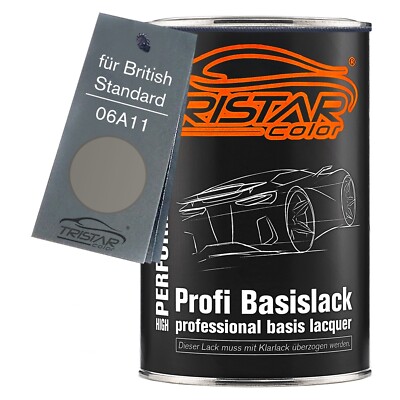 Autolack Dose spritzfertig für British Standard 06A11 Dark Grey Basislack 1,0L