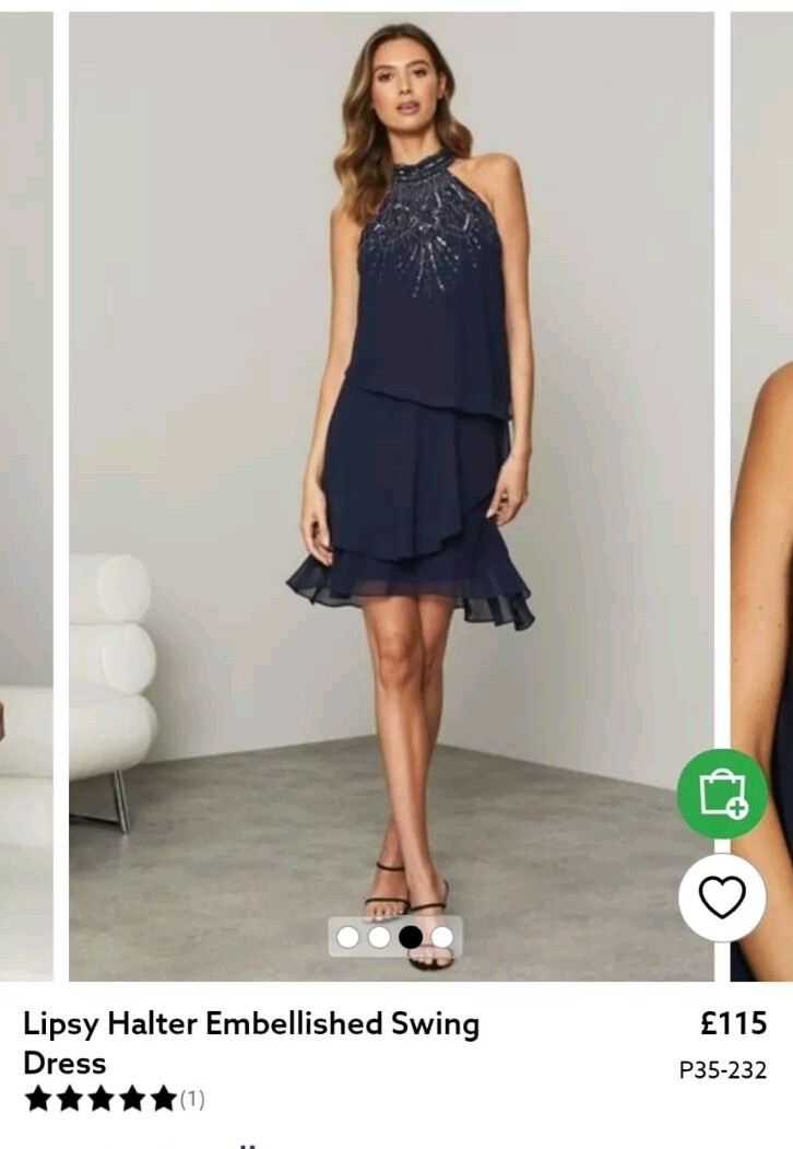 lipsy two tone lace halterneck swing dress Shop Lipsy Women's Two-Tone Dresses up to 40% Off