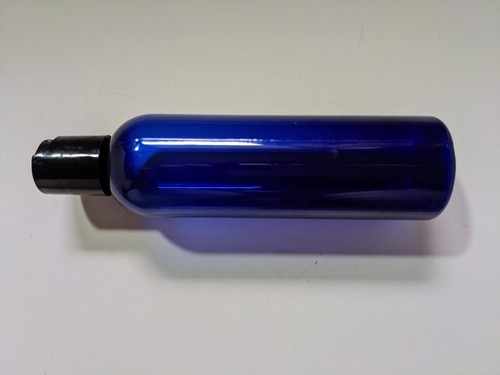 16 oz. or 4 oz. Plastic Bottle Cobalt Blue Bullet (Cosmo Round) with Flip Cap - Picture 17 of 20