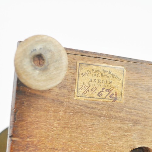 Feinwaage - alte Waage - Messing - Holzsockel - Gewichte - Bild 6 von 6