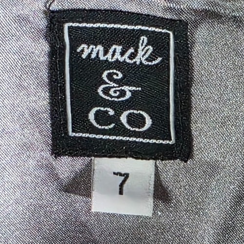 Mack & Co Girls Dress Coat Size 7 Black White Bow Swing Jacket - Picture 6 of 8