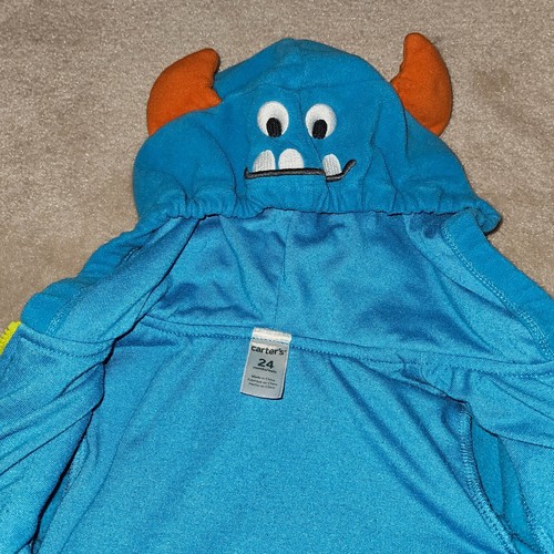 Carter's Blue Monster Halloween Costume Baby 24 Months Alien Jacket Pants - Picture 6 of 8