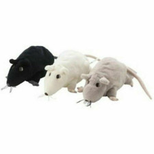 Gosig Ratta Rat Soft Toy Plush Cuddly Stoft Stuffed Doll Gift Black/white/grey