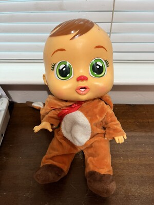 Cry Babies RUTHY Reindeer Baby Doll Christmas Limited Edition NIB REAL TEARS