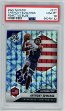 2020 Mosaic National Pride Reactive Blue Prizm Anthony Edwards PSA 10 Rookie RC