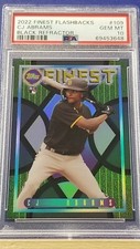 CJ Abrams - 2022 Finest Flashbacks Black Refractor RC  PSA 10  #10/25