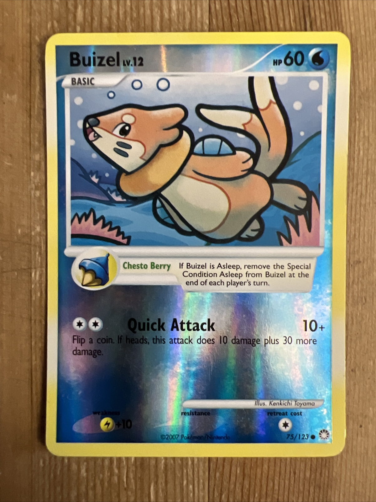 Buizel - 75/123 - Reverse Holo - Diamond & Pearl: Mysterious Treasures LP