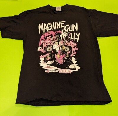 MGK 2022 Machine Gun Kelly Mainstream Sellout Tour T-Shirt MGK Sz XL Black 2A