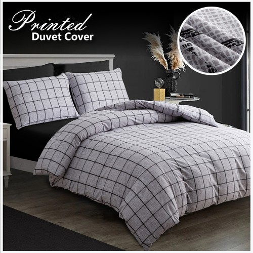 Duvet Cover Set Double Reversible Luxury Quilt Cover Set Bedding Set King Size - Picture 54 of 462
