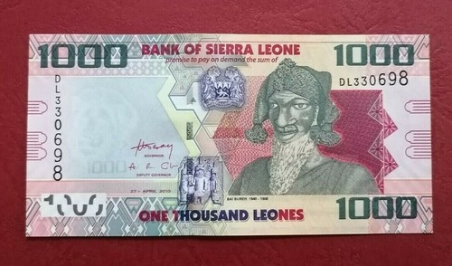 SIERRA LEONE 1000 LEONES 2010 UNC