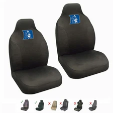 New 2PC NCAA Duke Blue Devils Car Truck SUV Front Seat Covers Set