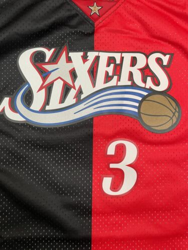 NEW Mitchell & Ness Philadelphia Allen Iverson 76ers Split Jersey 2XL RARE 2000 - Picture 4 of 10