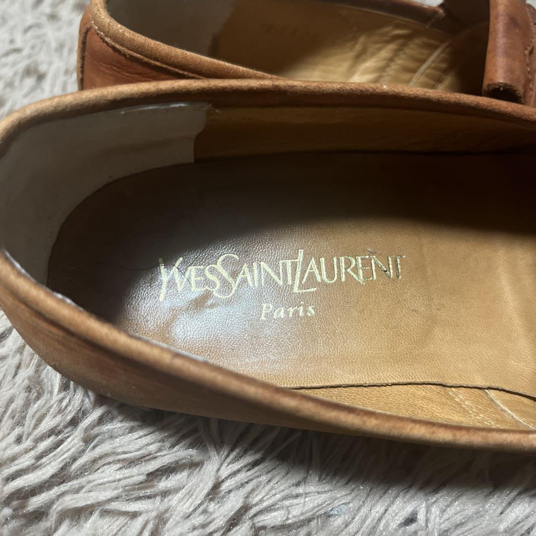 YSL Yves Saint Laurent Tassel Suede Braided Loafe… - image 2