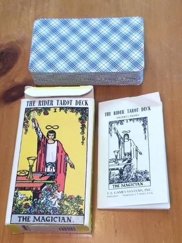 Vintage The Rider Tarot Deck KOMPLETT 78 Karten Anleitung Smith Waite 1971 - Bild 3 von 12