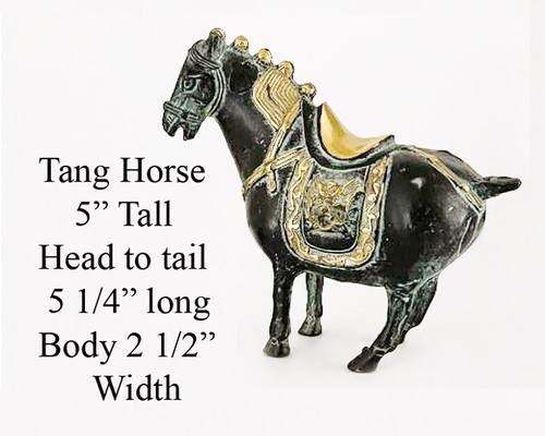 Chinesisches Tang Pferd aus zwei Arten von Metallen gegossen - Bild 15 von 17