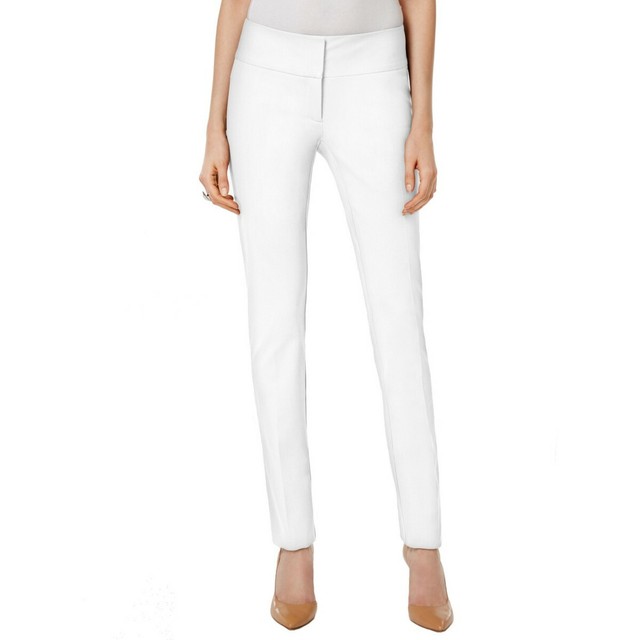 Alfani Women's White Tummy Control Slim Leg Casual Pants Plus Size 16w for sale online | eBay