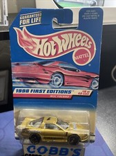 1998 Hot Wheels #653 First Editions 16/40 IROC FIREBIRD Gold w/GDYR Black 5 Sp